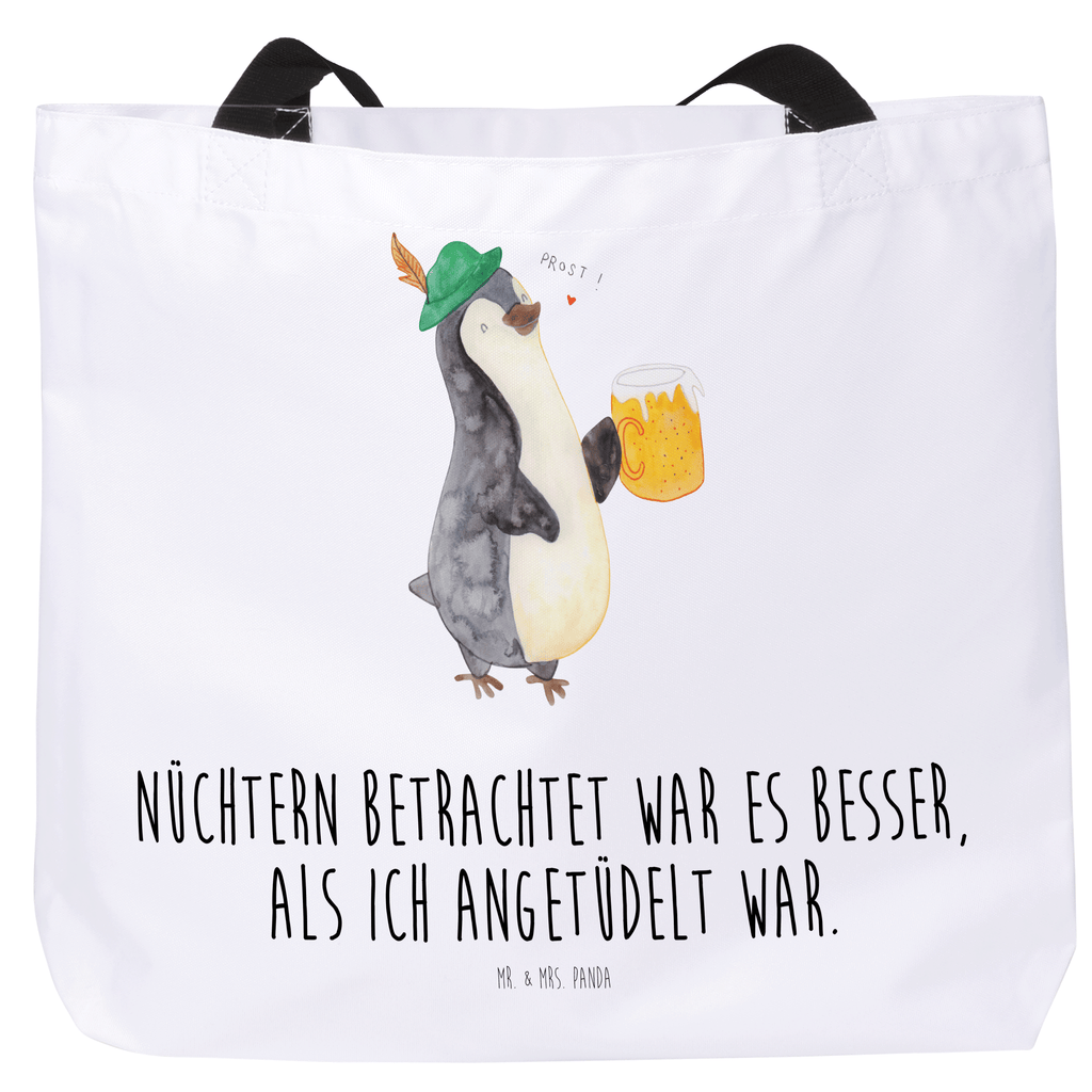 Shopper Pinguin Bier Beutel, Einkaufstasche, Tasche, Strandtasche, Einkaufsbeutel, Shopper, Schultasche, Freizeittasche, Tragebeutel, Schulbeutel, Alltagstasche, Pinguin, Pinguine, Bier, Oktoberfest