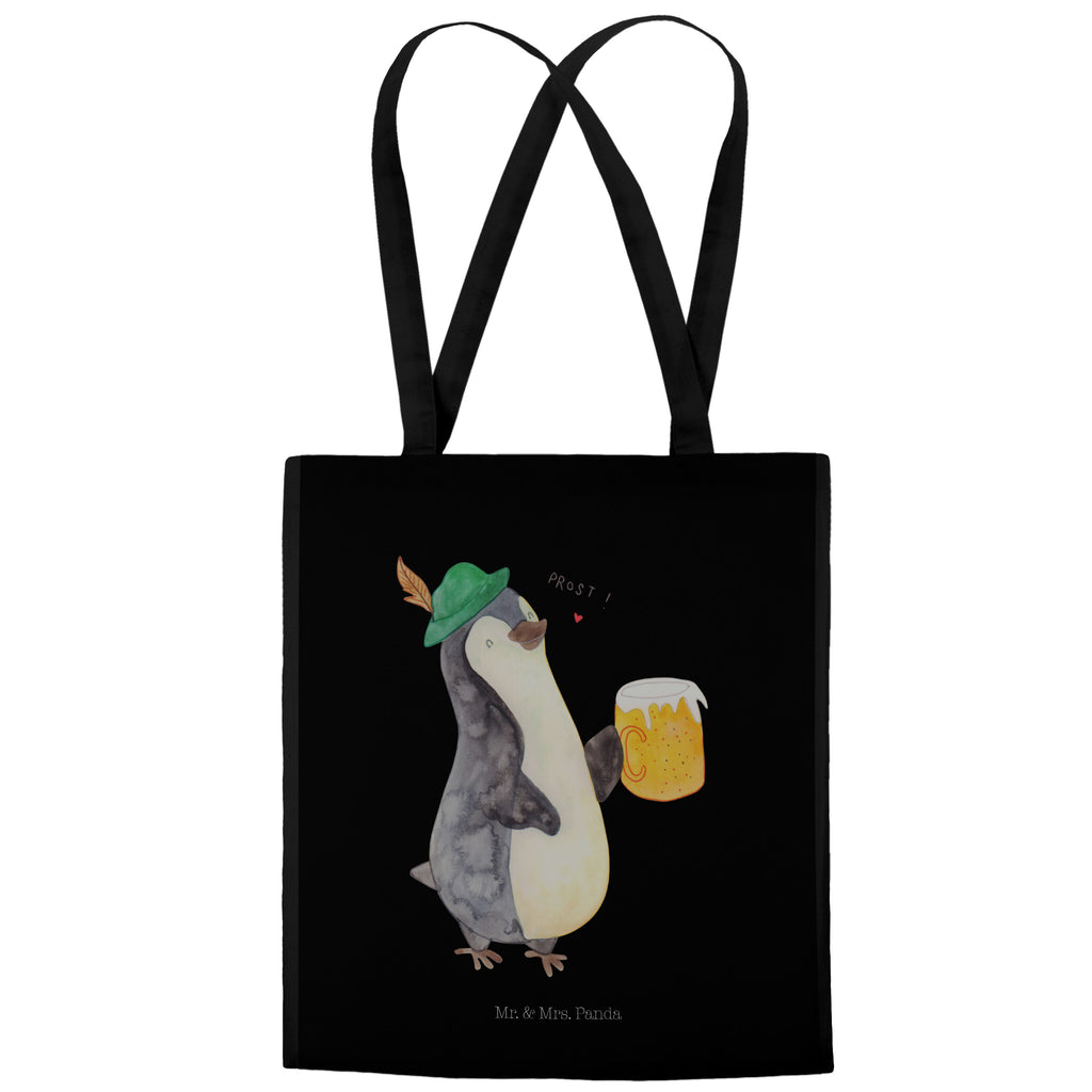 Tragetasche Pinguin Bier Beuteltasche, Beutel, Einkaufstasche, Jutebeutel, Stoffbeutel, Pinguin, Pinguine, Bier, Oktoberfest