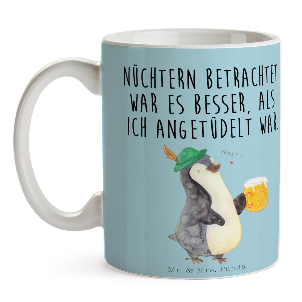 Tasse Pinguin Bier Pinguin, Pinguine, Bier, Oktoberfest,  Becher, Kaffeetasse, Kaffeebecher, Tee, Frühstück, Büro  Pinguin