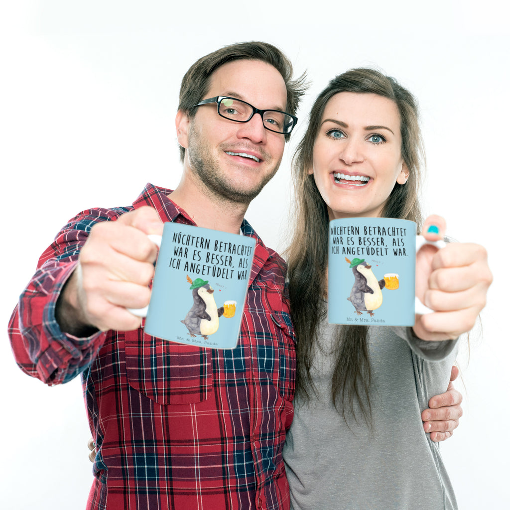 Tasse Pinguin Bier Pinguin, Pinguine, Bier, Oktoberfest,  Becher, Kaffeetasse, Kaffeebecher, Tee, Frühstück, Büro  Pinguin