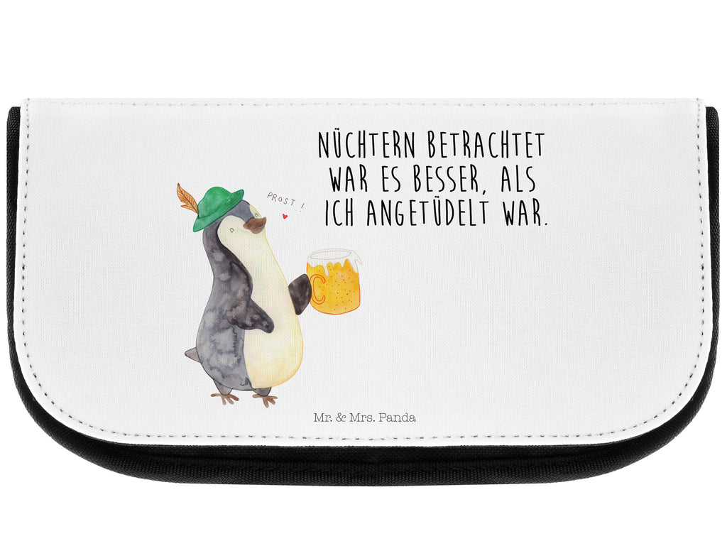 Kosmetiktasche Pinguin Bier Kosmetikbeutel, Kulturtasche, Kulturbeutel, Schminktasche, Make-Up Tasche, Pinguin, Pinguine, Bier, Oktoberfest