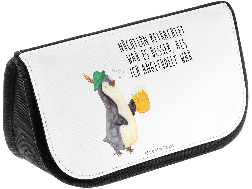 Kosmetiktasche Pinguin Bier Kosmetikbeutel, Kulturtasche, Kulturbeutel, Schminktasche, Make-Up Tasche, Pinguin, Pinguine, Bier, Oktoberfest