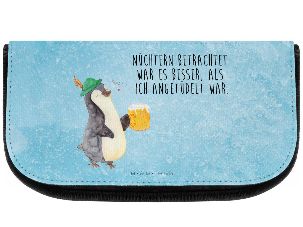 Kosmetiktasche Pinguin Bier Kosmetikbeutel, Kulturtasche, Kulturbeutel, Schminktasche, Make-Up Tasche, Pinguin, Pinguine, Bier, Oktoberfest