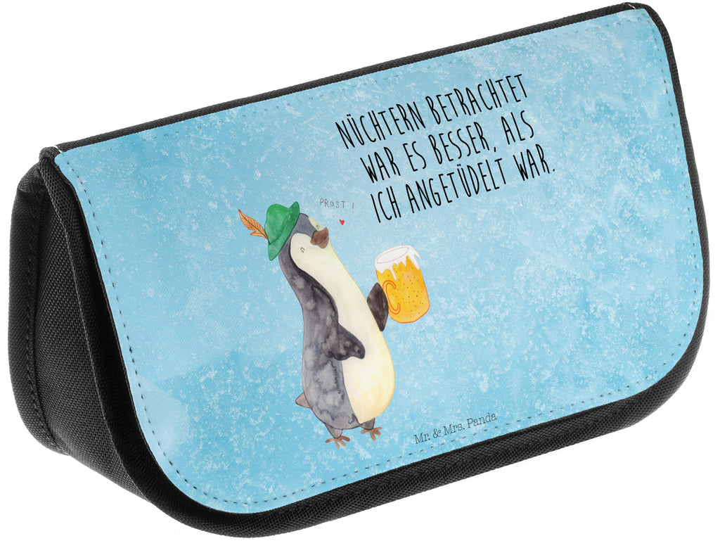 Kosmetiktasche Pinguin Bier Kosmetikbeutel, Kulturtasche, Kulturbeutel, Schminktasche, Make-Up Tasche, Pinguin, Pinguine, Bier, Oktoberfest