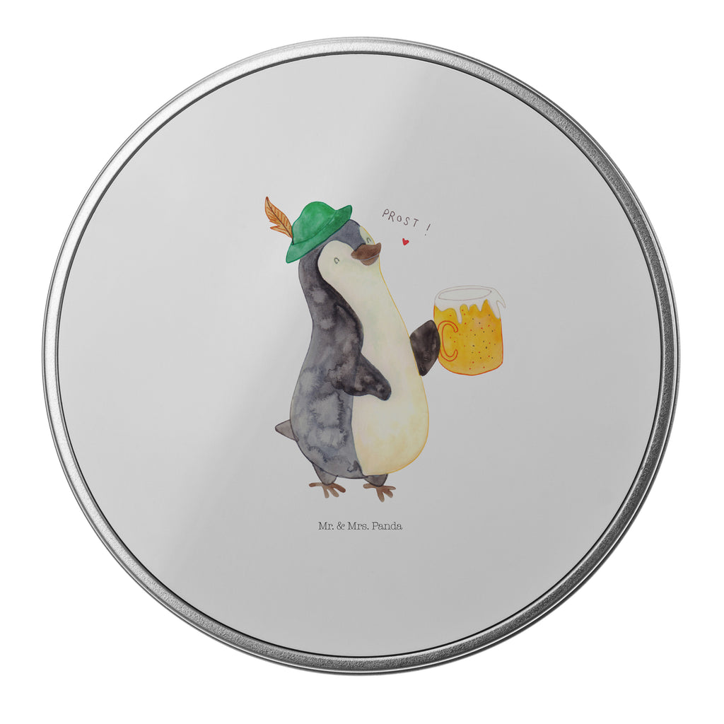 Blechdose rund Pinguin Bier Metalldose, Keksdose, Dose, Vorratsdose, Geschenkbox, Pinguin, Pinguine, Bier, Oktoberfest