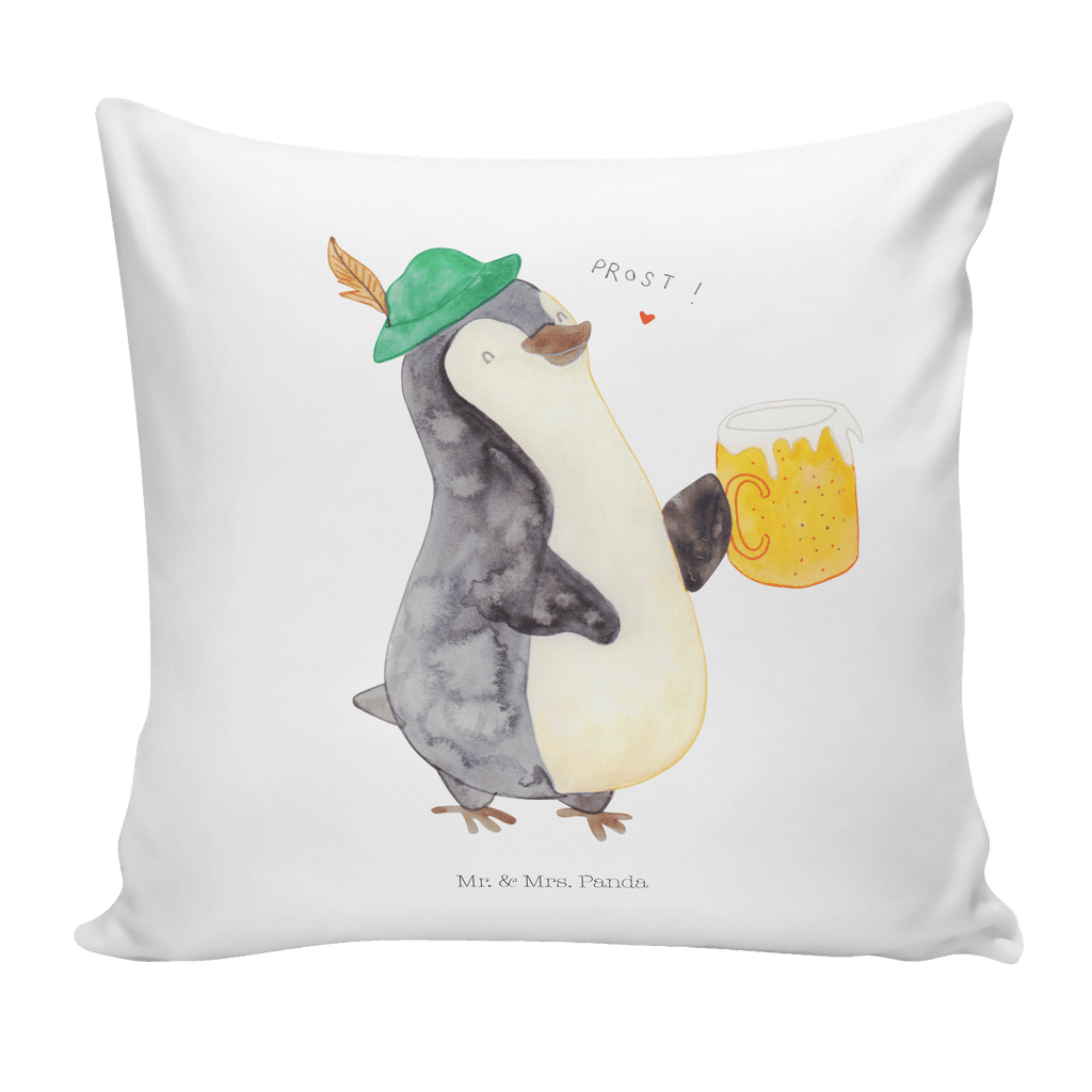 40x40 Kissen Pinguin Bier Kissenhülle, Kopfkissen, Sofakissen, Dekokissen, Motivkissen, Pinguin, Pinguine, Bier, Oktoberfest
