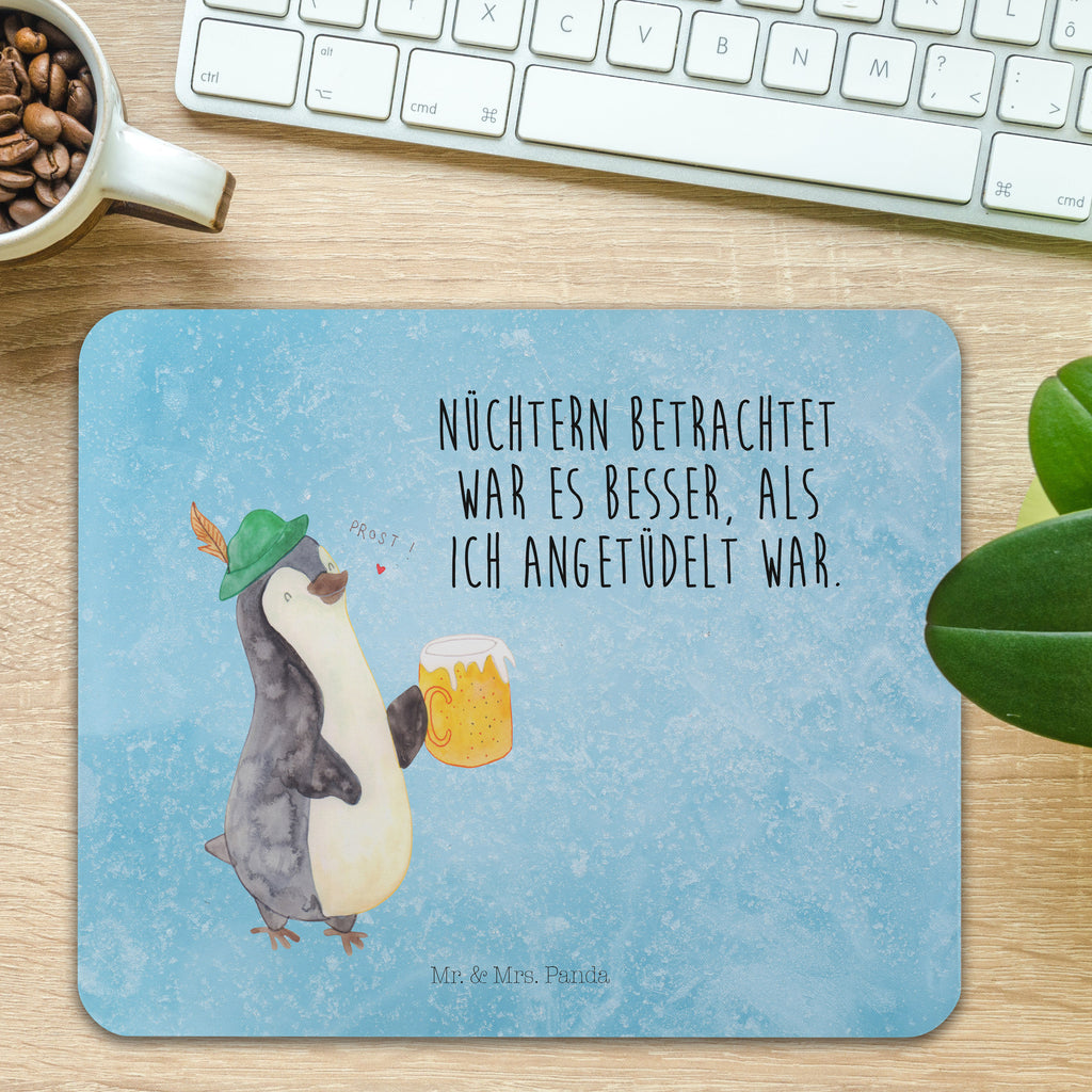 Mauspad Pinguin Bier Mousepad, Computer zubehör, Büroausstattung, PC Zubehör, Arbeitszimmer, Mauspad, Einzigartiges Mauspad, Designer Mauspad, Pinguin, Pinguine, Bier, Oktoberfest