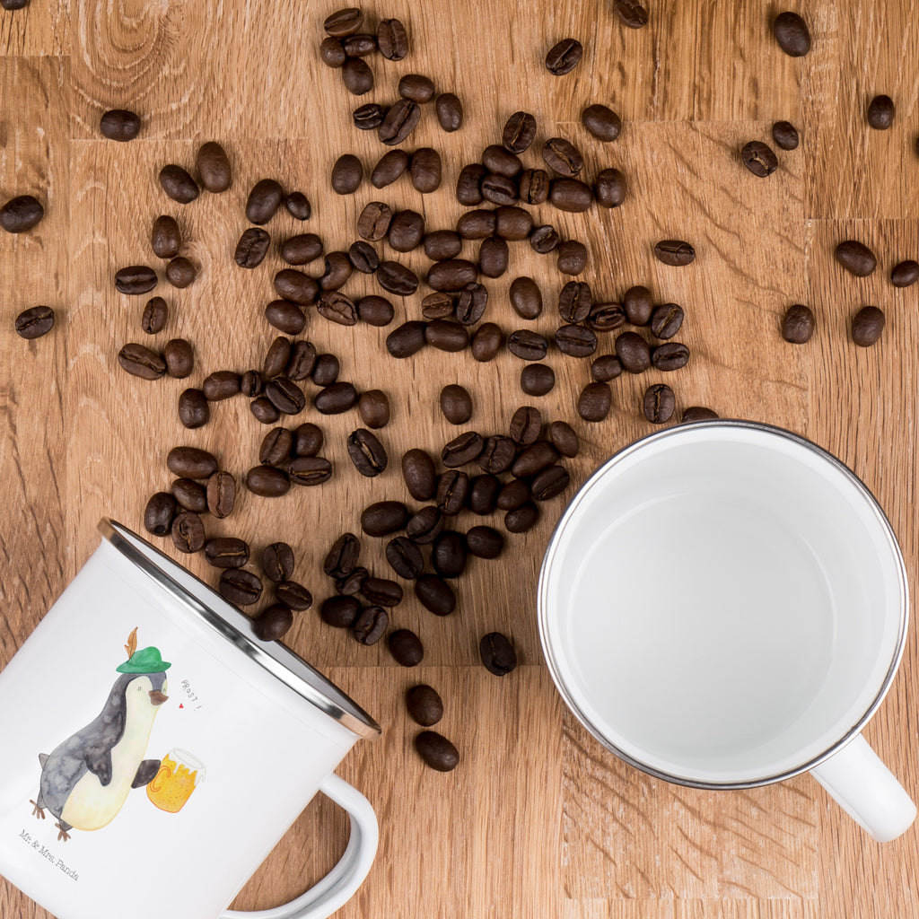 Camping Emaille Tasse Pinguin Bier Campingtasse, Trinkbecher, Metalltasse, Outdoor Tasse, Emaille Trinkbecher, Blechtasse Outdoor, Emaille Campingbecher, Edelstahl Trinkbecher, Metalltasse für Camping, Kaffee Blechtasse, Camping Tasse Metall, Pinguin, Pinguine, Bier, Oktoberfest