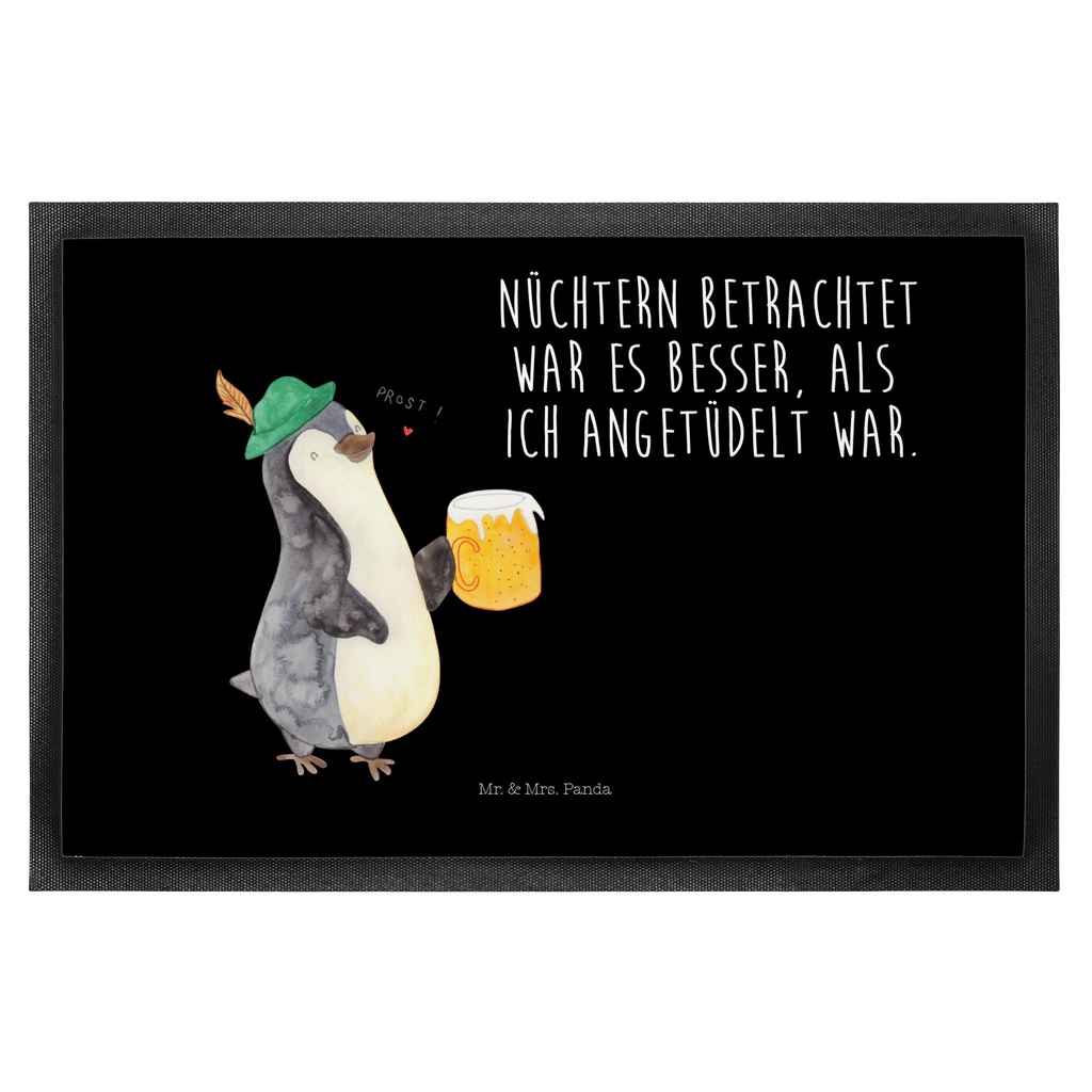Fußmatte Pinguin Bier Türvorleger, Schmutzmatte, Fußabtreter, Matte, Schmutzfänger, Fußabstreifer, Schmutzfangmatte, Türmatte, Motivfußmatte, Haustürmatte, Vorleger, Pinguin, Pinguine, Bier, Oktoberfest