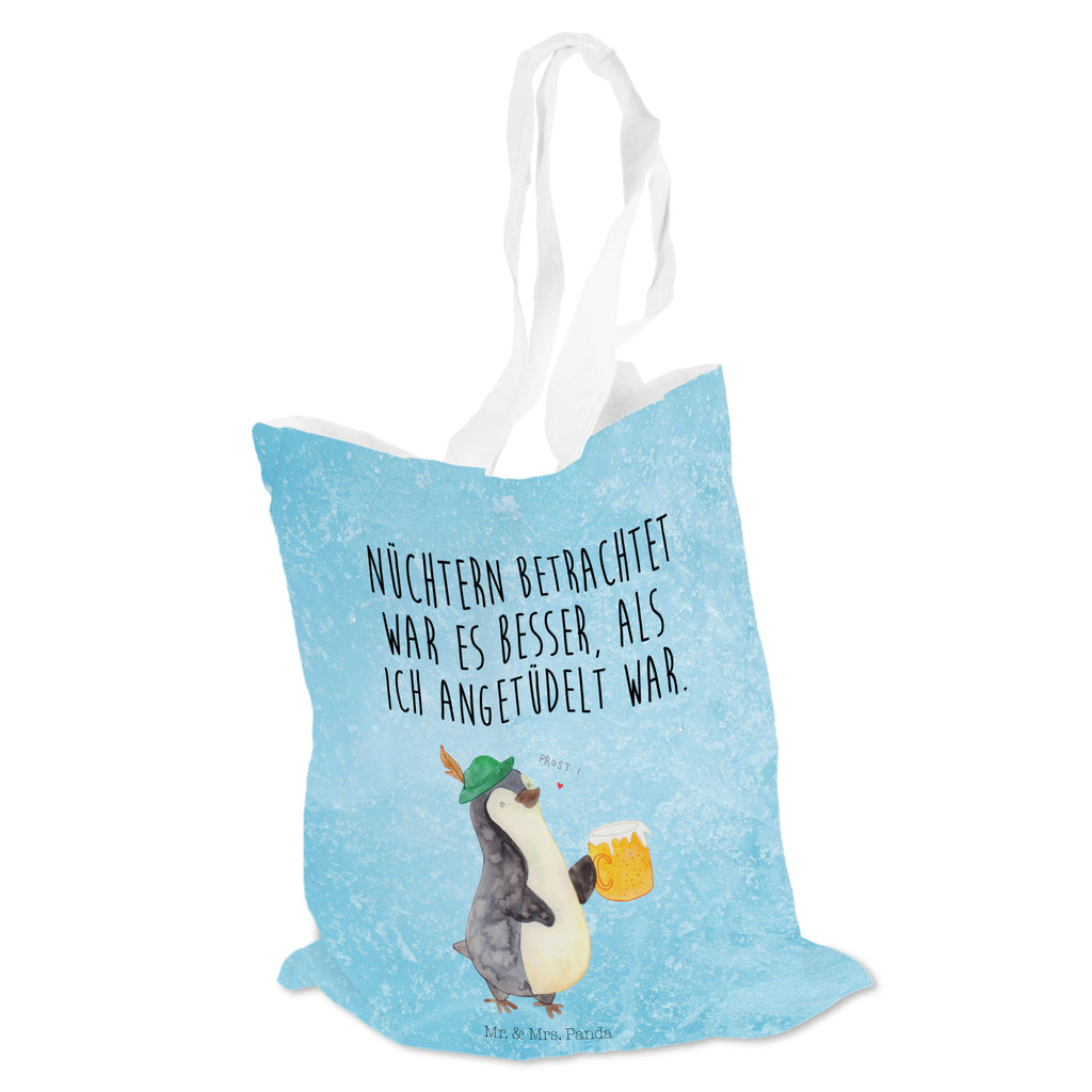 Tragetasche Pinguin Bier Beuteltasche, Beutel, Einkaufstasche, Jutebeutel, Stoffbeutel, Pinguin, Pinguine, Bier, Oktoberfest