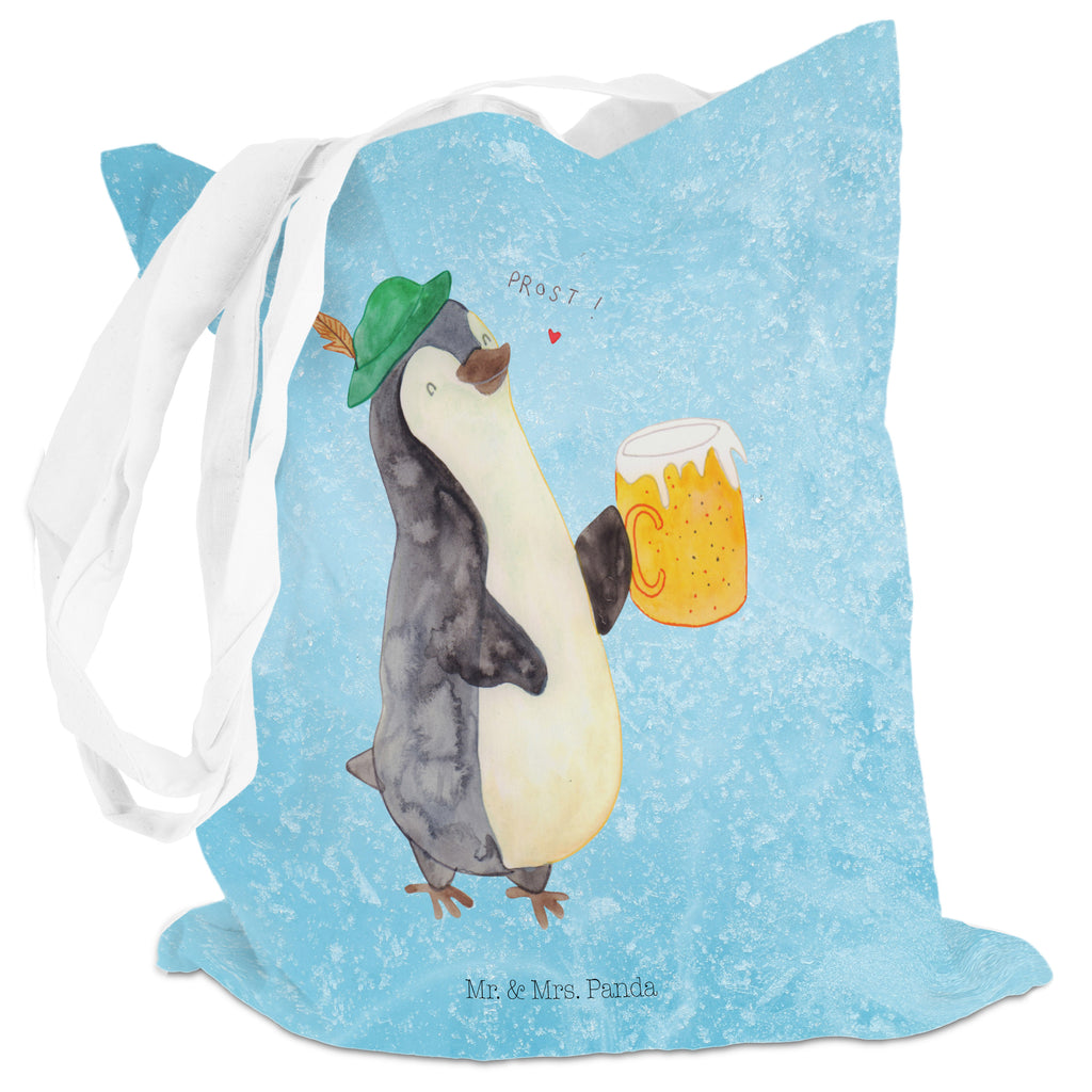 Tragetasche Pinguin Bier Beuteltasche, Beutel, Einkaufstasche, Jutebeutel, Stoffbeutel, Pinguin, Pinguine, Bier, Oktoberfest