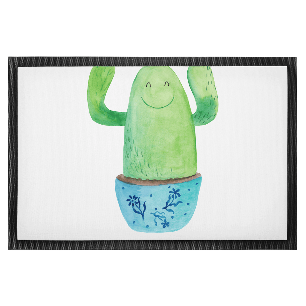 Fußmatte Kaktus Happy Türvorleger, Schmutzmatte, Fußabtreter, Matte, Schmutzfänger, Fußabstreifer, Schmutzfangmatte, Türmatte, Motivfußmatte, Haustürmatte, Vorleger, Kaktus, Kakteen, Motivation, Spruch, lustig, Kindersicherung, Neustart, Büro, Büroalltag, Kollege, Kollegin, Freundin, Mutter, Familie, Ausbildung