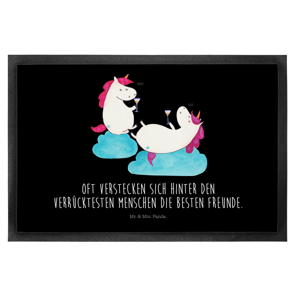 Fußmatte Einhörner Sekt Einhorn, Einhörner, Unicorn, Freundinnen, Freundin, BFF, Sekt, Mädelsabend, Spaß, Party, Korken, Anstoßen, Beste Türvorleger, Schmutzmatte, Fußabtreter, Matte, Schmutzfänger, Fußabstreifer, Schmutzfangmatte, Türmatte, Motivfußmatte,  Haustürmatte, Vorleger  Einhorn, Einhörner, Einhorn Deko, Pegasus, Unicorn