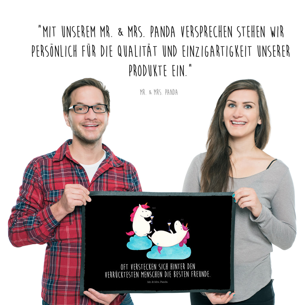 Fußmatte Einhörner Sekt Einhorn, Einhörner, Unicorn, Freundinnen, Freundin, BFF, Sekt, Mädelsabend, Spaß, Party, Korken, Anstoßen, Beste Türvorleger, Schmutzmatte, Fußabtreter, Matte, Schmutzfänger, Fußabstreifer, Schmutzfangmatte, Türmatte, Motivfußmatte,  Haustürmatte, Vorleger  Einhorn, Einhörner, Einhorn Deko, Pegasus, Unicorn