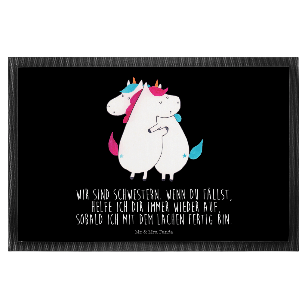 Fußmatte Einhörner Umarmen Einhorn, Einhörner, Unicorn, Freundinnen, Freundin, BFF, Schwester, Schwestern, Familie, Geschwister, Sister, Liebe  Türvorleger, Schmutzmatte, Fußabtreter, Matte, Schmutzfänger, Fußabstreifer, Schmutzfangmatte, Türmatte, Motivfußmatte,  Haustürmatte, Vorleger  Einhorn, Einhörner, Einhorn Deko, Pegasus, Unicorn