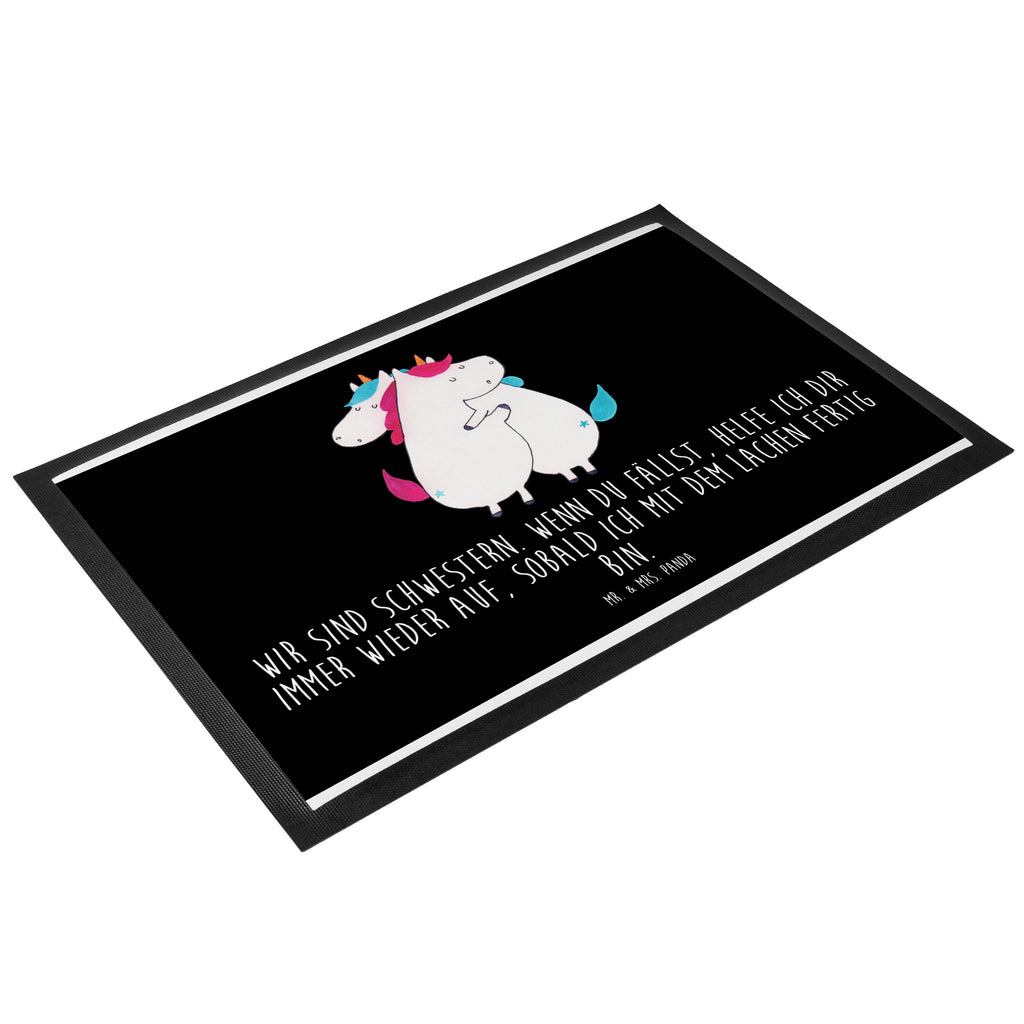 Fußmatte Einhörner Umarmen Einhorn, Einhörner, Unicorn, Freundinnen, Freundin, BFF, Schwester, Schwestern, Familie, Geschwister, Sister, Liebe  Türvorleger, Schmutzmatte, Fußabtreter, Matte, Schmutzfänger, Fußabstreifer, Schmutzfangmatte, Türmatte, Motivfußmatte,  Haustürmatte, Vorleger  Einhorn, Einhörner, Einhorn Deko, Pegasus, Unicorn