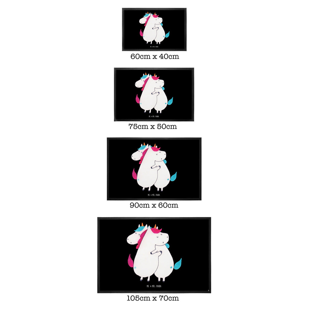 Fußmatte Einhörner Umarmen Einhorn, Einhörner, Unicorn, Freundinnen, Freundin, BFF, Schwester, Schwestern, Familie, Geschwister, Sister, Liebe  Türvorleger, Schmutzmatte, Fußabtreter, Matte, Schmutzfänger, Fußabstreifer, Schmutzfangmatte, Türmatte, Motivfußmatte,  Haustürmatte, Vorleger  Einhorn, Einhörner, Einhorn Deko, Pegasus, Unicorn