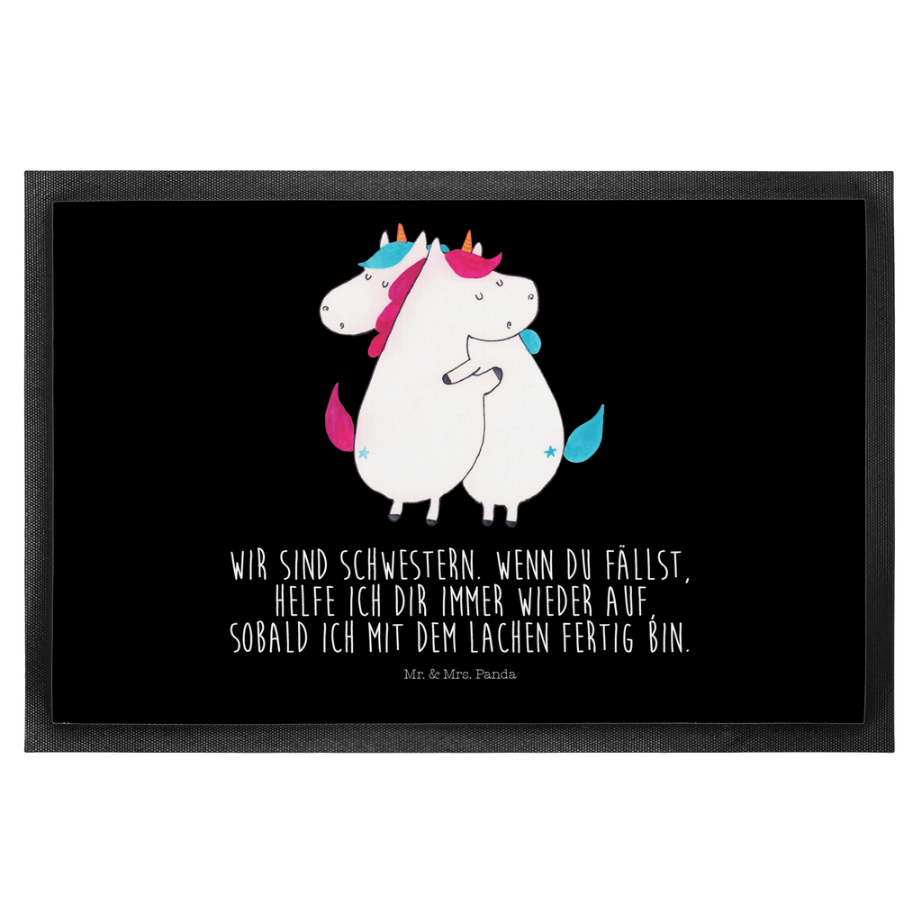 Fußmatte Einhörner Umarmen Einhorn, Einhörner, Unicorn, Freundinnen, Freundin, BFF, Schwester, Schwestern, Familie, Geschwister, Sister, Liebe  Türvorleger, Schmutzmatte, Fußabtreter, Matte, Schmutzfänger, Fußabstreifer, Schmutzfangmatte, Türmatte, Motivfußmatte,  Haustürmatte, Vorleger  Einhorn, Einhörner, Einhorn Deko, Pegasus, Unicorn