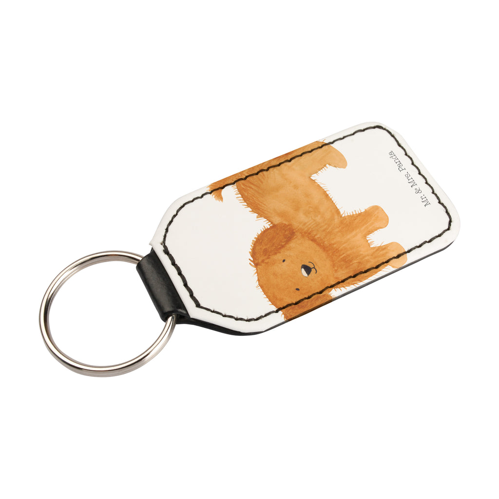 Rechteckig Schlüsselanhänger Hund flauschig Schlüsselanhänger, Anhänger, Taschenanhänger, Glücksbringer, Schutzengel, Hund, Hundemotiv, Haustier, Hunderasse, Tierliebhaber, Hundebesitzer, Sprüche, Hunde, Frauchen, Hundemama, Hundeliebe