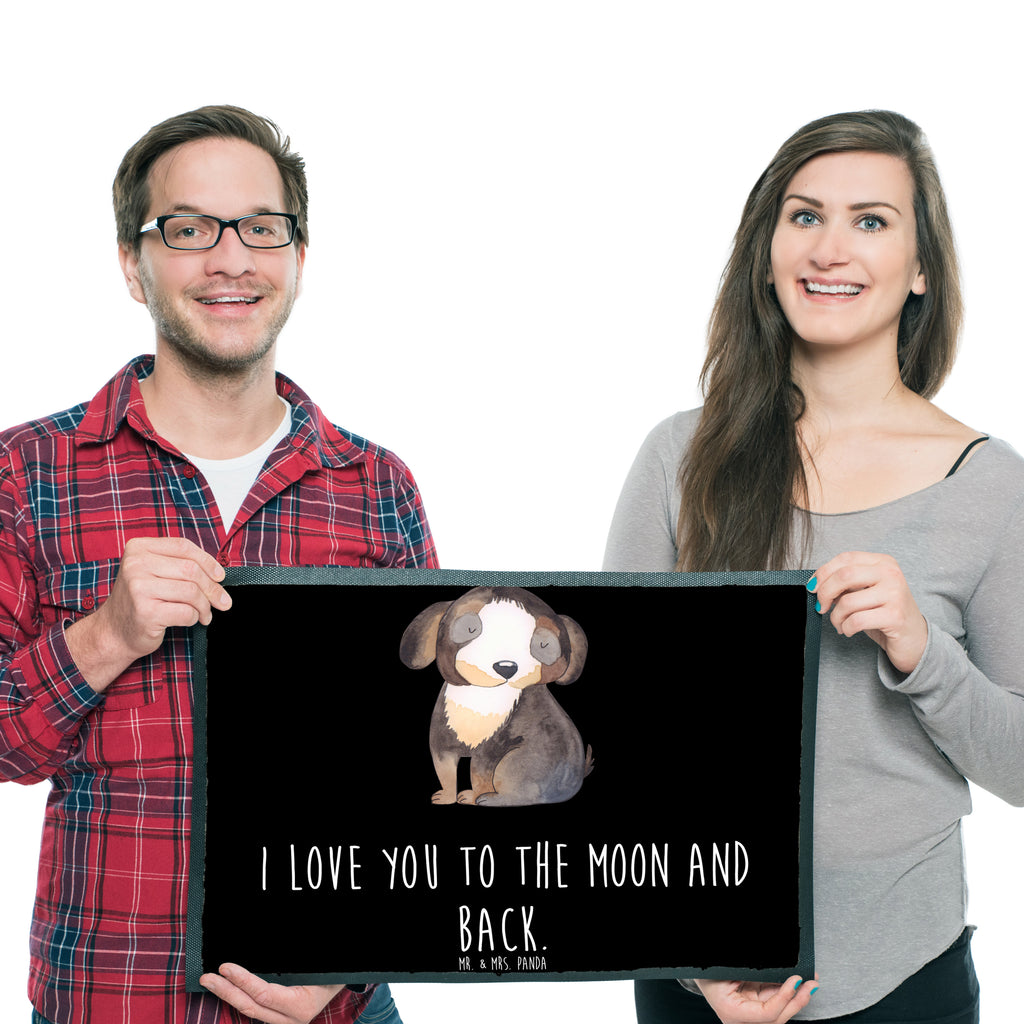 Fußmatte Hund entspannt Hund, schwarzer Hund, Hundeliebe, Liebe, Hundeglück Türvorleger, Schmutzmatte, Fußabtreter, Matte, Schmutzfänger, Fußabstreifer, Schmutzfangmatte, Türmatte, Motivfußmatte,  Haustürmatte, Vorleger  Hund, Hundemotiv, Haustier, Hunderasse, Tierliebhaber, Hundebesitzer, Sprüche