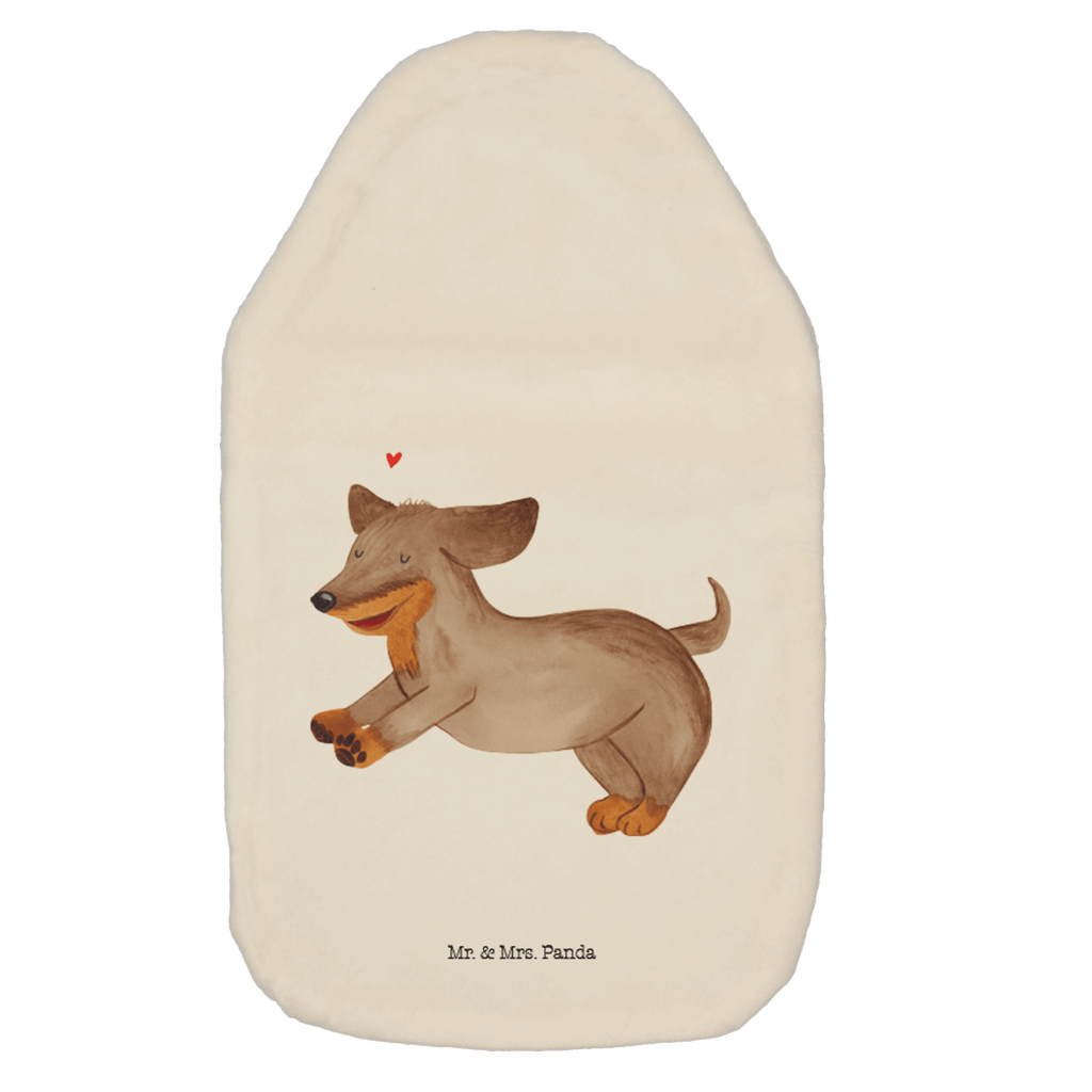 Wärmflasche Hund Dackel fröhlich Wärmekissen, Kinderwärmflasche, Körnerkissen, Wärmflaschenbezug, Wärmflasche mit Bezug, Hund, Hundemotiv, Haustier, Hunderasse, Tierliebhaber, Hundebesitzer, Sprüche, Hunde, Dackel, Dachshund, happy dog
