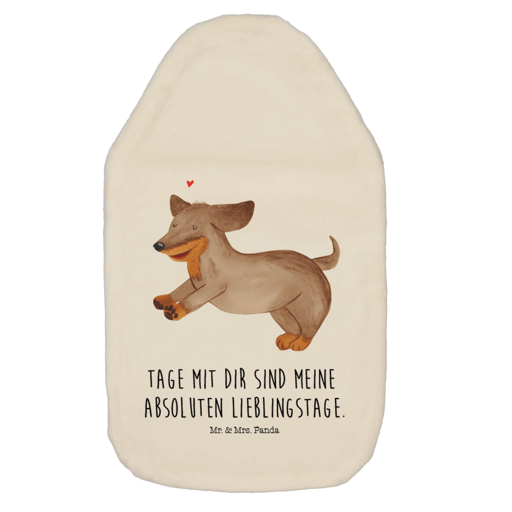Wärmflasche Hund Dackel fröhlich Wärmekissen, Kinderwärmflasche, Körnerkissen, Wärmflaschenbezug, Wärmflasche mit Bezug, Hund, Hundemotiv, Haustier, Hunderasse, Tierliebhaber, Hundebesitzer, Sprüche, Hunde, Dackel, Dachshund, happy dog