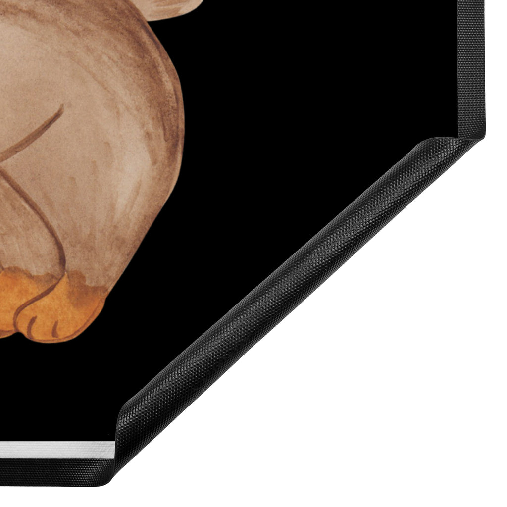 Fußmatte Hund Dackel fröhlich Hund, Hunde, Dackel, Dachshund, happy dog Türvorleger, Schmutzmatte, Fußabtreter, Matte, Schmutzfänger, Fußabstreifer, Schmutzfangmatte, Türmatte, Motivfußmatte,  Haustürmatte, Vorleger  Hund, Hundemotiv, Haustier, Hunderasse, Tierliebhaber, Hundebesitzer, Sprüche