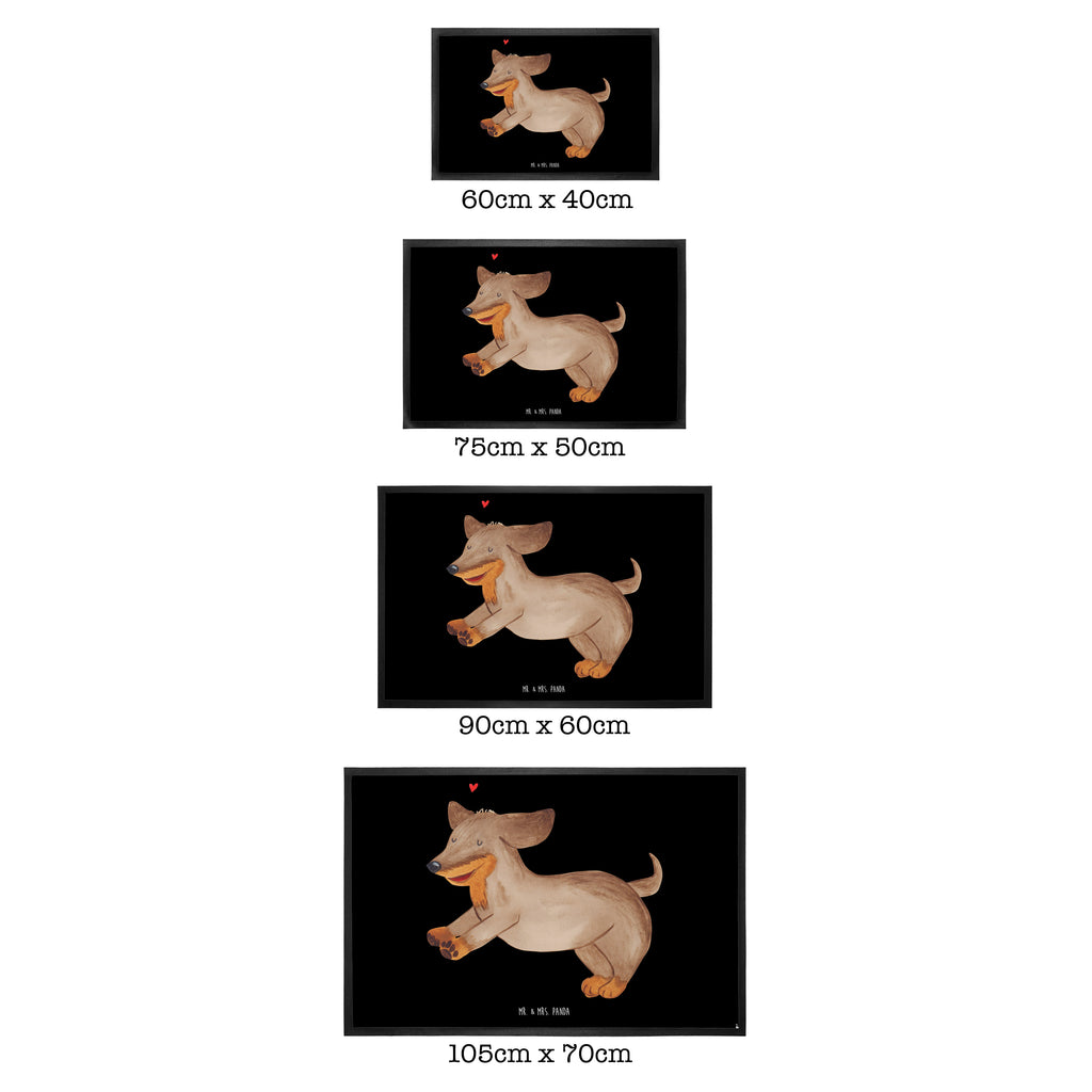 Fußmatte Hund Dackel fröhlich Hund, Hunde, Dackel, Dachshund, happy dog Türvorleger, Schmutzmatte, Fußabtreter, Matte, Schmutzfänger, Fußabstreifer, Schmutzfangmatte, Türmatte, Motivfußmatte,  Haustürmatte, Vorleger  Hund, Hundemotiv, Haustier, Hunderasse, Tierliebhaber, Hundebesitzer, Sprüche