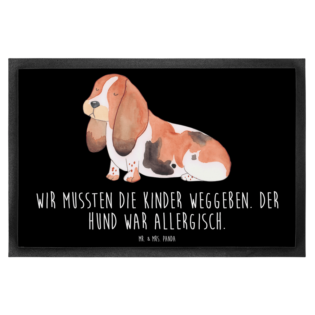 Fußmatte Hund Basset Hound Hund, Basset Hound, Basset, Hundeliebe, kinderlos,  Türvorleger, Schmutzmatte, Fußabtreter, Matte, Schmutzfänger, Fußabstreifer, Schmutzfangmatte, Türmatte, Motivfußmatte,  Haustürmatte, Vorleger  Hund, Hundemotiv, Haustier, Hunderasse, Tierliebhaber, Hundebesitzer, Sprüche