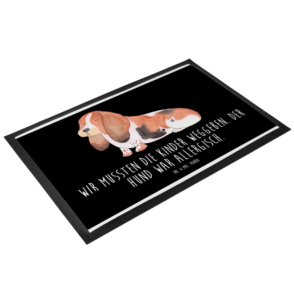Fußmatte Hund Basset Hound Hund, Basset Hound, Basset, Hundeliebe, kinderlos,  Türvorleger, Schmutzmatte, Fußabtreter, Matte, Schmutzfänger, Fußabstreifer, Schmutzfangmatte, Türmatte, Motivfußmatte,  Haustürmatte, Vorleger  Hund, Hundemotiv, Haustier, Hunderasse, Tierliebhaber, Hundebesitzer, Sprüche