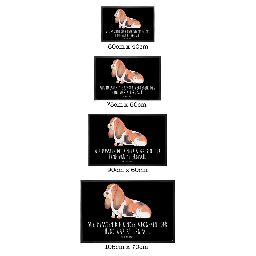 Fußmatte Hund Basset Hound Hund, Basset Hound, Basset, Hundeliebe, kinderlos,  Türvorleger, Schmutzmatte, Fußabtreter, Matte, Schmutzfänger, Fußabstreifer, Schmutzfangmatte, Türmatte, Motivfußmatte,  Haustürmatte, Vorleger  Hund, Hundemotiv, Haustier, Hunderasse, Tierliebhaber, Hundebesitzer, Sprüche