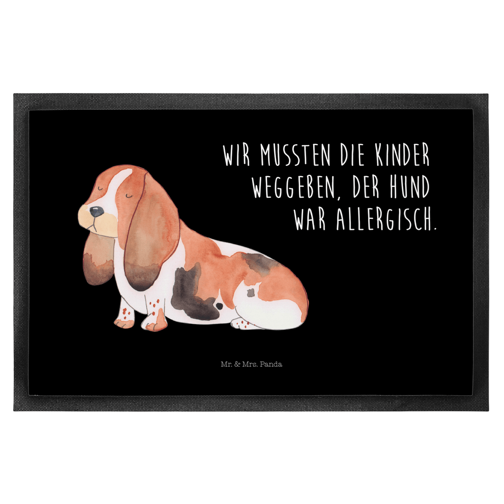 Fußmatte Hund Basset Hound Hund, Basset Hound, Basset, Hundeliebe, kinderlos,  Türvorleger, Schmutzmatte, Fußabtreter, Matte, Schmutzfänger, Fußabstreifer, Schmutzfangmatte, Türmatte, Motivfußmatte,  Haustürmatte, Vorleger  Hund, Hundemotiv, Haustier, Hunderasse, Tierliebhaber, Hundebesitzer, Sprüche