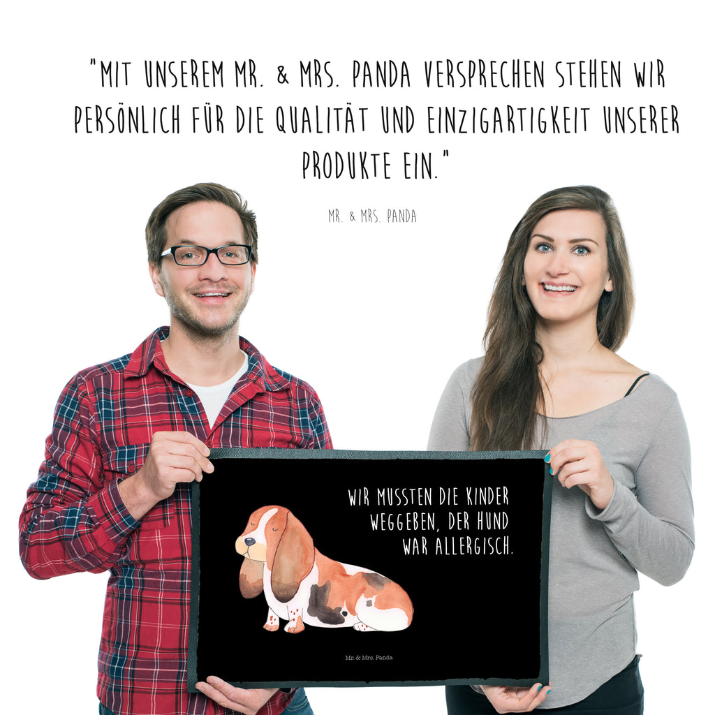 Fußmatte Hund Basset Hound Hund, Basset Hound, Basset, Hundeliebe, kinderlos,  Türvorleger, Schmutzmatte, Fußabtreter, Matte, Schmutzfänger, Fußabstreifer, Schmutzfangmatte, Türmatte, Motivfußmatte,  Haustürmatte, Vorleger  Hund, Hundemotiv, Haustier, Hunderasse, Tierliebhaber, Hundebesitzer, Sprüche
