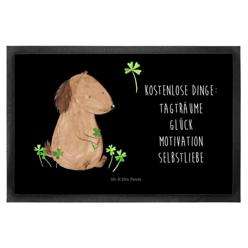 Fußmatte Hund Kleeblatt Hund, Kleeblatt, Glück, Tagträume, Motivation, Neuanfang, Geschenk,  Glücksbringer, Selbstliebe, Achtsamkeit Türvorleger, Schmutzmatte, Fußabtreter, Matte, Schmutzfänger, Fußabstreifer, Schmutzfangmatte, Türmatte, Motivfußmatte,  Haustürmatte, Vorleger  Hund, Hundemotiv, Haustier, Hunderasse, Tierliebhaber, Hundebesitzer, Sprüche