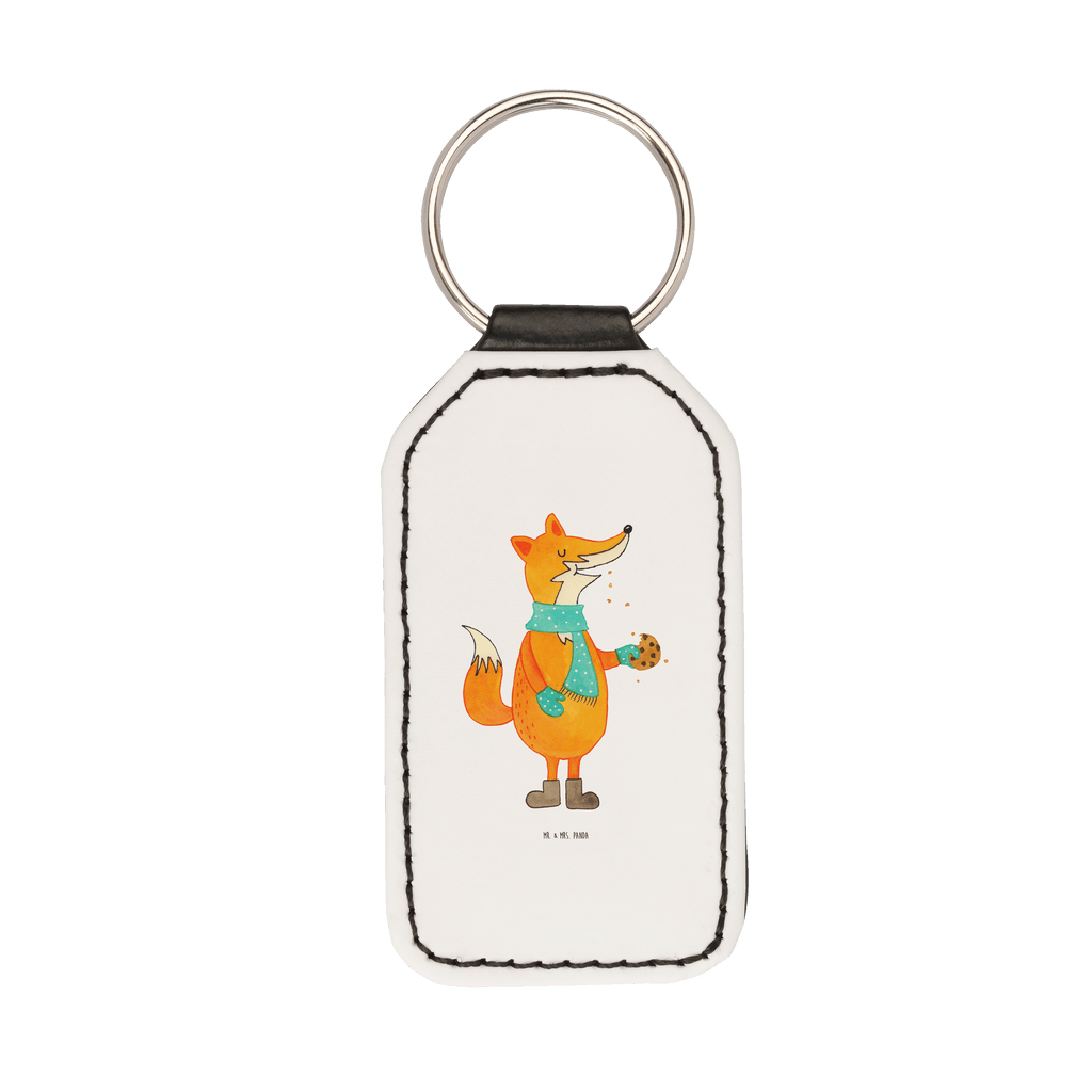 Rechteckig Schlüsselanhänger Fuchs Keks Schlüsselanhänger, Anhänger, Taschenanhänger, Glücksbringer, Schutzengel, Fuchs, Füchse, Backen Spruch, Kekse, Winter, Weihnachtszeit, Plätzchen, Liebe, Küche Deko