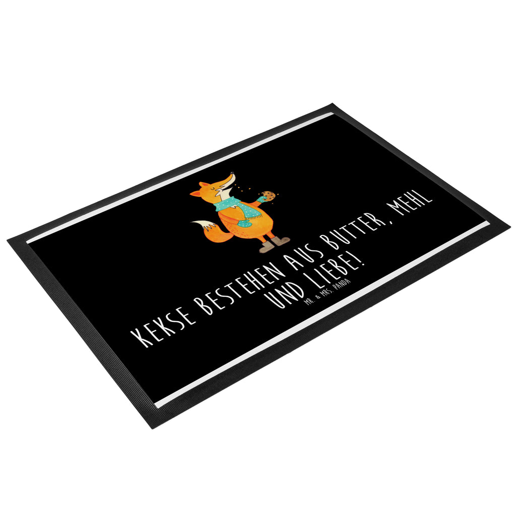Fußmatte Fuchs Keks Fuchs, Füchse, Backen Spruch, Kekse, Winter, Weihnachtszeit, Plätzchen, Liebe, Küche Deko Türvorleger, Schmutzmatte, Fußabtreter, Matte, Schmutzfänger, Fußabstreifer, Schmutzfangmatte, Türmatte, Motivfußmatte,  Haustürmatte, Vorleger  Fuchs