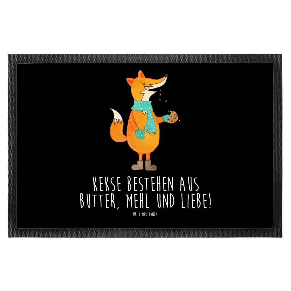 Fußmatte Fuchs Keks Fuchs, Füchse, Backen Spruch, Kekse, Winter, Weihnachtszeit, Plätzchen, Liebe, Küche Deko Türvorleger, Schmutzmatte, Fußabtreter, Matte, Schmutzfänger, Fußabstreifer, Schmutzfangmatte, Türmatte, Motivfußmatte,  Haustürmatte, Vorleger  Fuchs