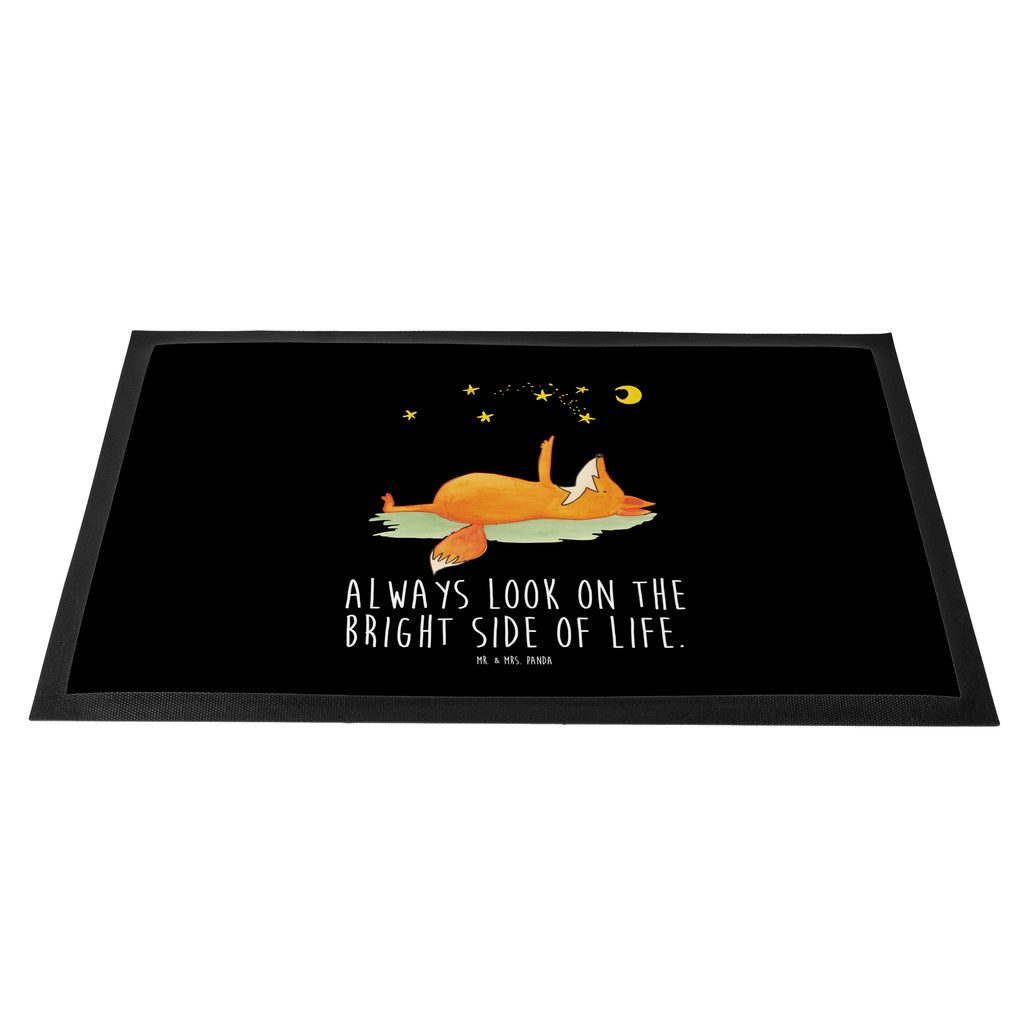 Fußmatte Fuchs Sterne Fuchs, Füchse, tröstende Worte, Spruch positiv, Spruch schön, Romantik, Always Look on the Bright Side of Life Türvorleger, Schmutzmatte, Fußabtreter, Matte, Schmutzfänger, Fußabstreifer, Schmutzfangmatte, Türmatte, Motivfußmatte,  Haustürmatte, Vorleger  Fuchs