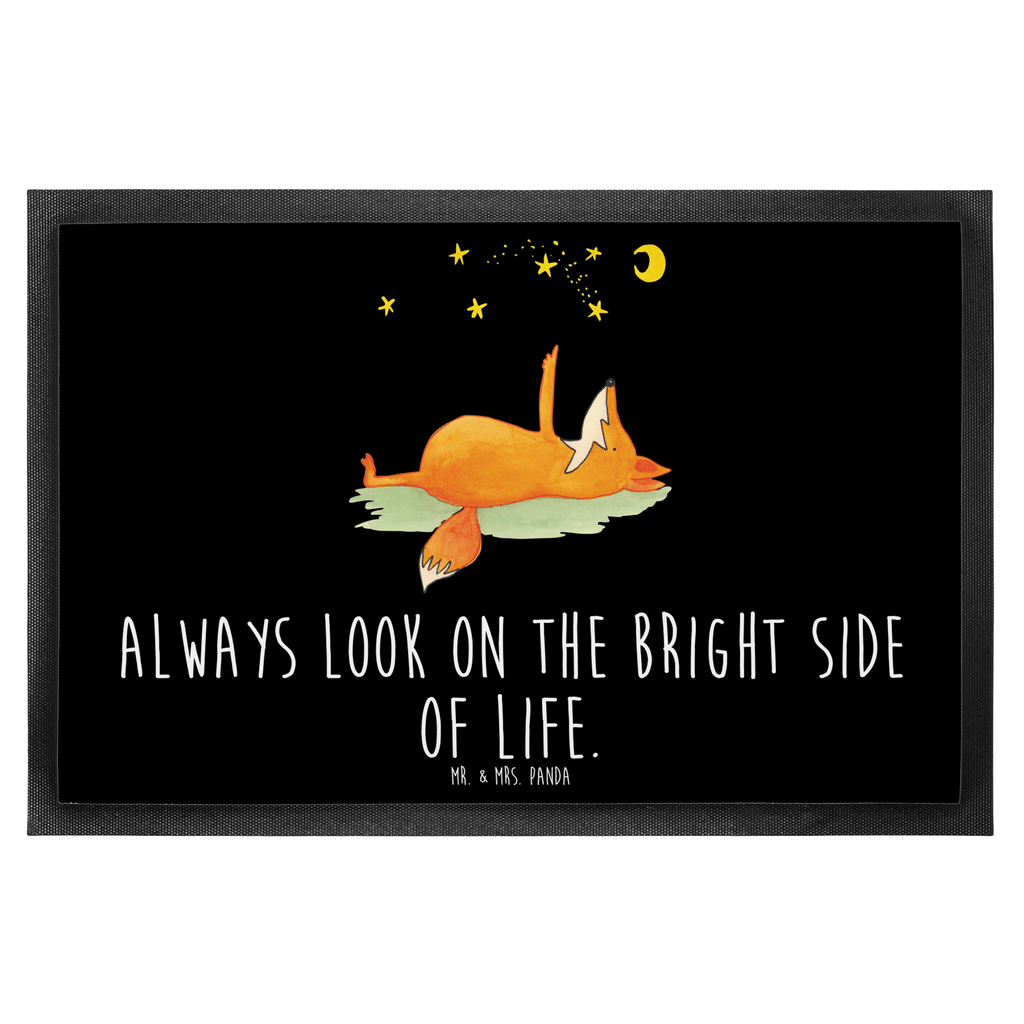 Fußmatte Fuchs Sterne Fuchs, Füchse, tröstende Worte, Spruch positiv, Spruch schön, Romantik, Always Look on the Bright Side of Life Türvorleger, Schmutzmatte, Fußabtreter, Matte, Schmutzfänger, Fußabstreifer, Schmutzfangmatte, Türmatte, Motivfußmatte,  Haustürmatte, Vorleger  Fuchs