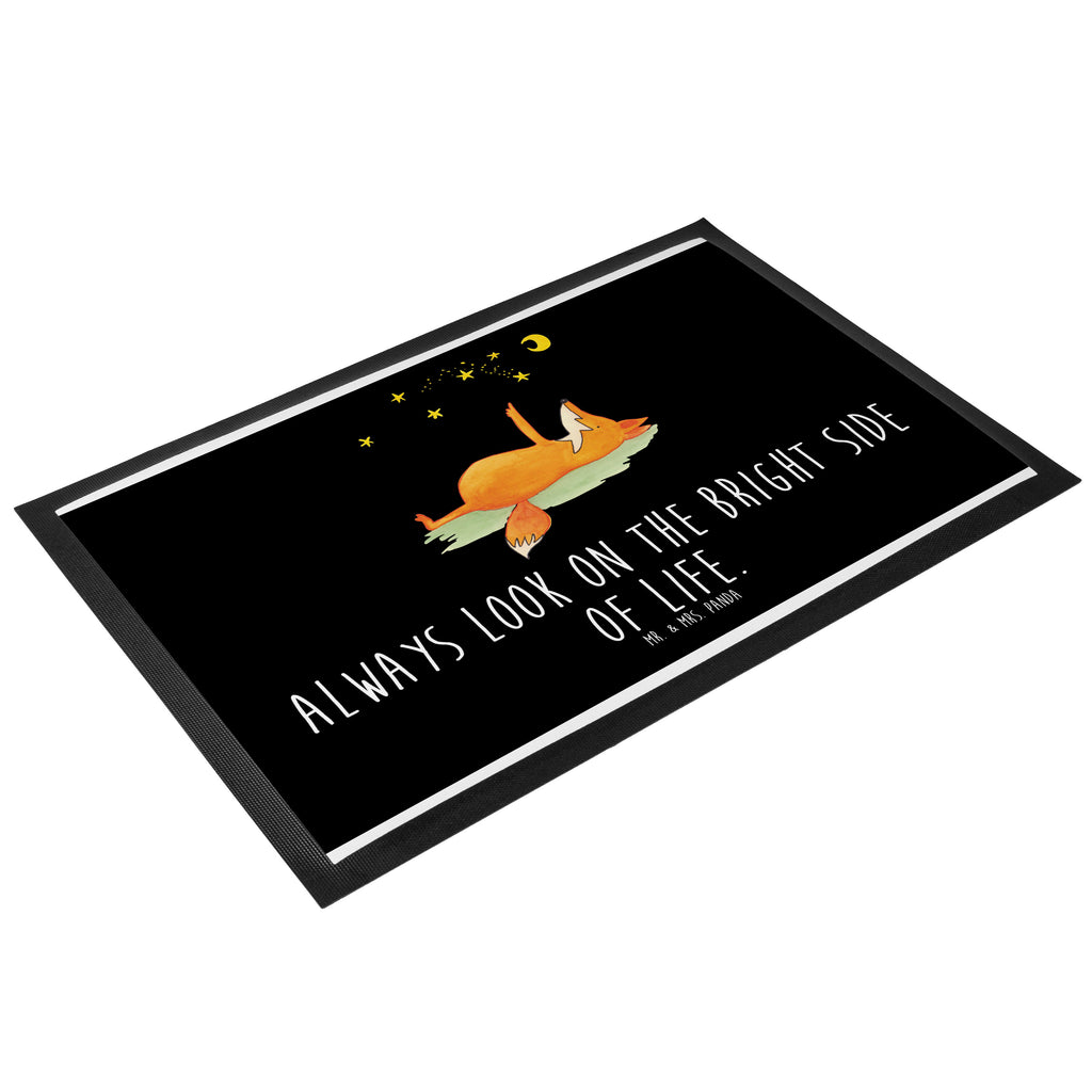 Fußmatte Fuchs Sterne Fuchs, Füchse, tröstende Worte, Spruch positiv, Spruch schön, Romantik, Always Look on the Bright Side of Life Türvorleger, Schmutzmatte, Fußabtreter, Matte, Schmutzfänger, Fußabstreifer, Schmutzfangmatte, Türmatte, Motivfußmatte,  Haustürmatte, Vorleger  Fuchs