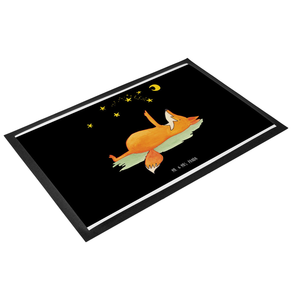 Fußmatte Fuchs Sterne Fuchs, Füchse, tröstende Worte, Spruch positiv, Spruch schön, Romantik, Always Look on the Bright Side of Life Türvorleger, Schmutzmatte, Fußabtreter, Matte, Schmutzfänger, Fußabstreifer, Schmutzfangmatte, Türmatte, Motivfußmatte,  Haustürmatte, Vorleger  Fuchs