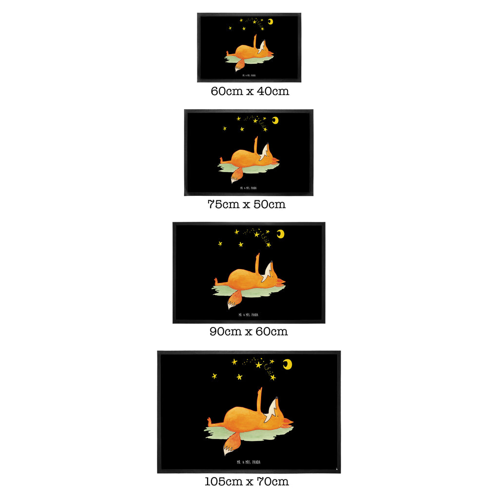 Fußmatte Fuchs Sterne Fuchs, Füchse, tröstende Worte, Spruch positiv, Spruch schön, Romantik, Always Look on the Bright Side of Life Türvorleger, Schmutzmatte, Fußabtreter, Matte, Schmutzfänger, Fußabstreifer, Schmutzfangmatte, Türmatte, Motivfußmatte,  Haustürmatte, Vorleger  Fuchs