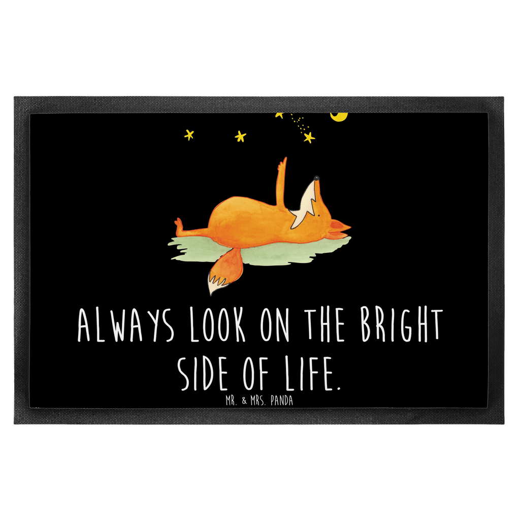 Fußmatte Fuchs Sterne Fuchs, Füchse, tröstende Worte, Spruch positiv, Spruch schön, Romantik, Always Look on the Bright Side of Life Türvorleger, Schmutzmatte, Fußabtreter, Matte, Schmutzfänger, Fußabstreifer, Schmutzfangmatte, Türmatte, Motivfußmatte,  Haustürmatte, Vorleger  Fuchs