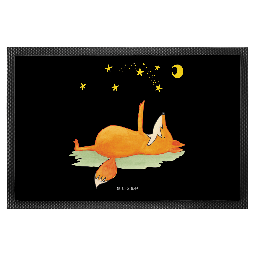 Fußmatte Fuchs Sterne Fuchs, Füchse, tröstende Worte, Spruch positiv, Spruch schön, Romantik, Always Look on the Bright Side of Life Türvorleger, Schmutzmatte, Fußabtreter, Matte, Schmutzfänger, Fußabstreifer, Schmutzfangmatte, Türmatte, Motivfußmatte,  Haustürmatte, Vorleger  Fuchs