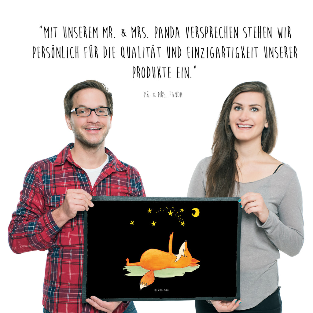 Fußmatte Fuchs Sterne Fuchs, Füchse, tröstende Worte, Spruch positiv, Spruch schön, Romantik, Always Look on the Bright Side of Life Türvorleger, Schmutzmatte, Fußabtreter, Matte, Schmutzfänger, Fußabstreifer, Schmutzfangmatte, Türmatte, Motivfußmatte,  Haustürmatte, Vorleger  Fuchs