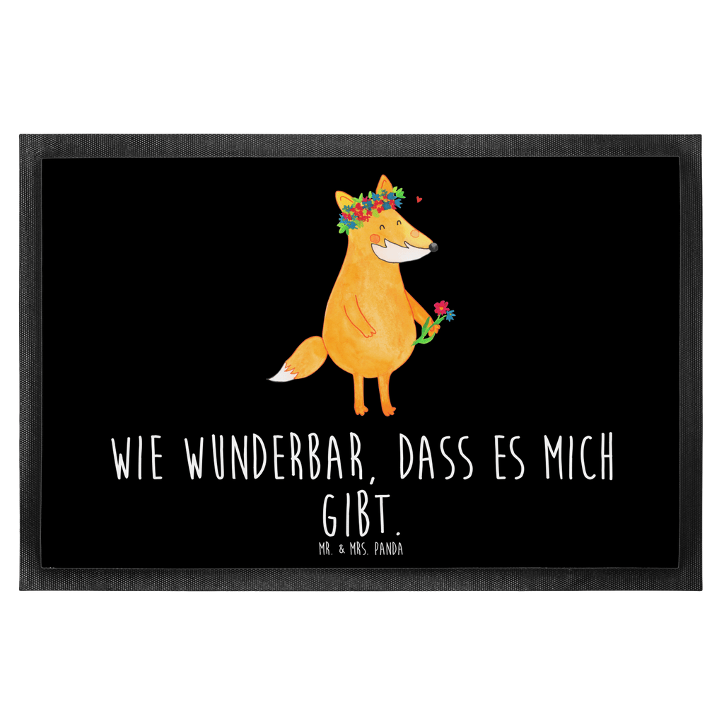 Fußmatte Fuchs Blumenliebe Fuchs, Füchse, Fox, Liebe, Freundin, Fuchsmädchen, Blumenmädchen, Freundinnen, Liebesbeweis, Blume, Blumen, Motivation, Freude, ich, mich, Selbstliebe, Freude Türvorleger, Schmutzmatte, Fußabtreter, Matte, Schmutzfänger, Fußabstreifer, Schmutzfangmatte, Türmatte, Motivfußmatte,  Haustürmatte, Vorleger  Fuchs