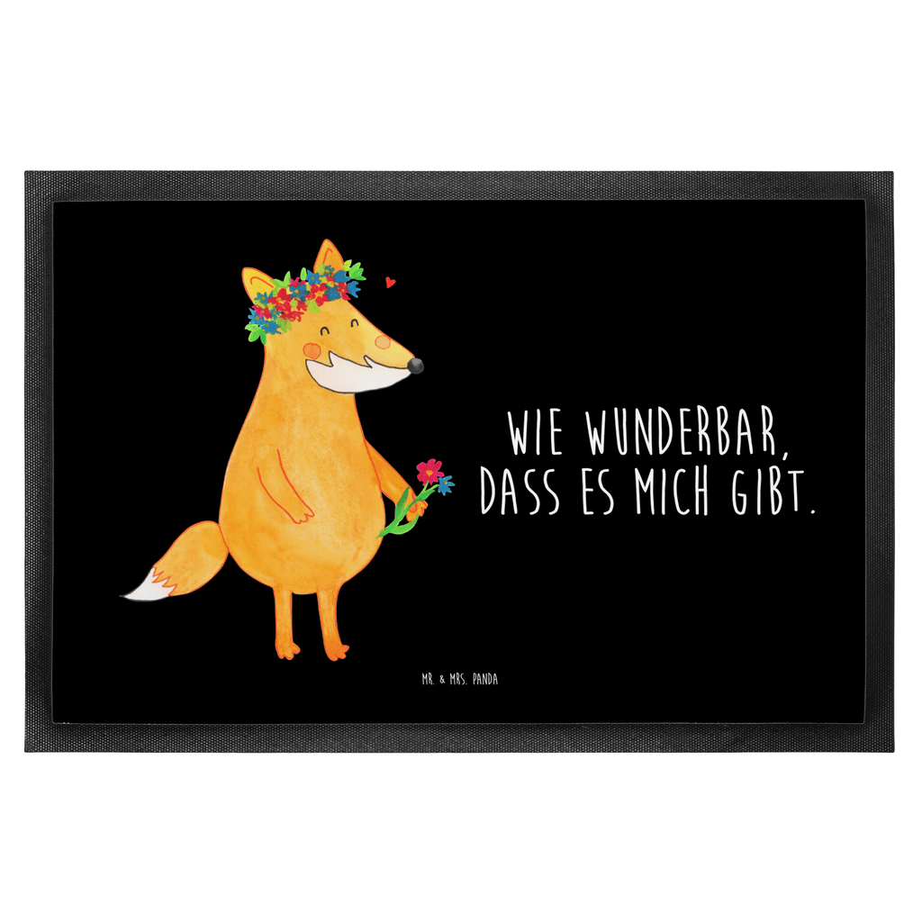 Fußmatte Fuchs Blumenliebe Fuchs, Füchse, Fox, Liebe, Freundin, Fuchsmädchen, Blumenmädchen, Freundinnen, Liebesbeweis, Blume, Blumen, Motivation, Freude, ich, mich, Selbstliebe, Freude Türvorleger, Schmutzmatte, Fußabtreter, Matte, Schmutzfänger, Fußabstreifer, Schmutzfangmatte, Türmatte, Motivfußmatte,  Haustürmatte, Vorleger  Fuchs