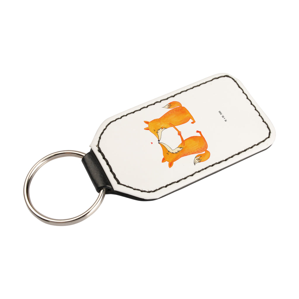 Rechteckig Schlüsselanhänger Füchse Liebe Schlüsselanhänger, Anhänger, Taschenanhänger, Glücksbringer, Schutzengel, Fuchs, Füchse, Fox, Liebe, Liebespaar, Paar, Partner, Freundin, Freund, Ehe, Verlobte, Ehemann, Ehefrau, Liebesbeweis