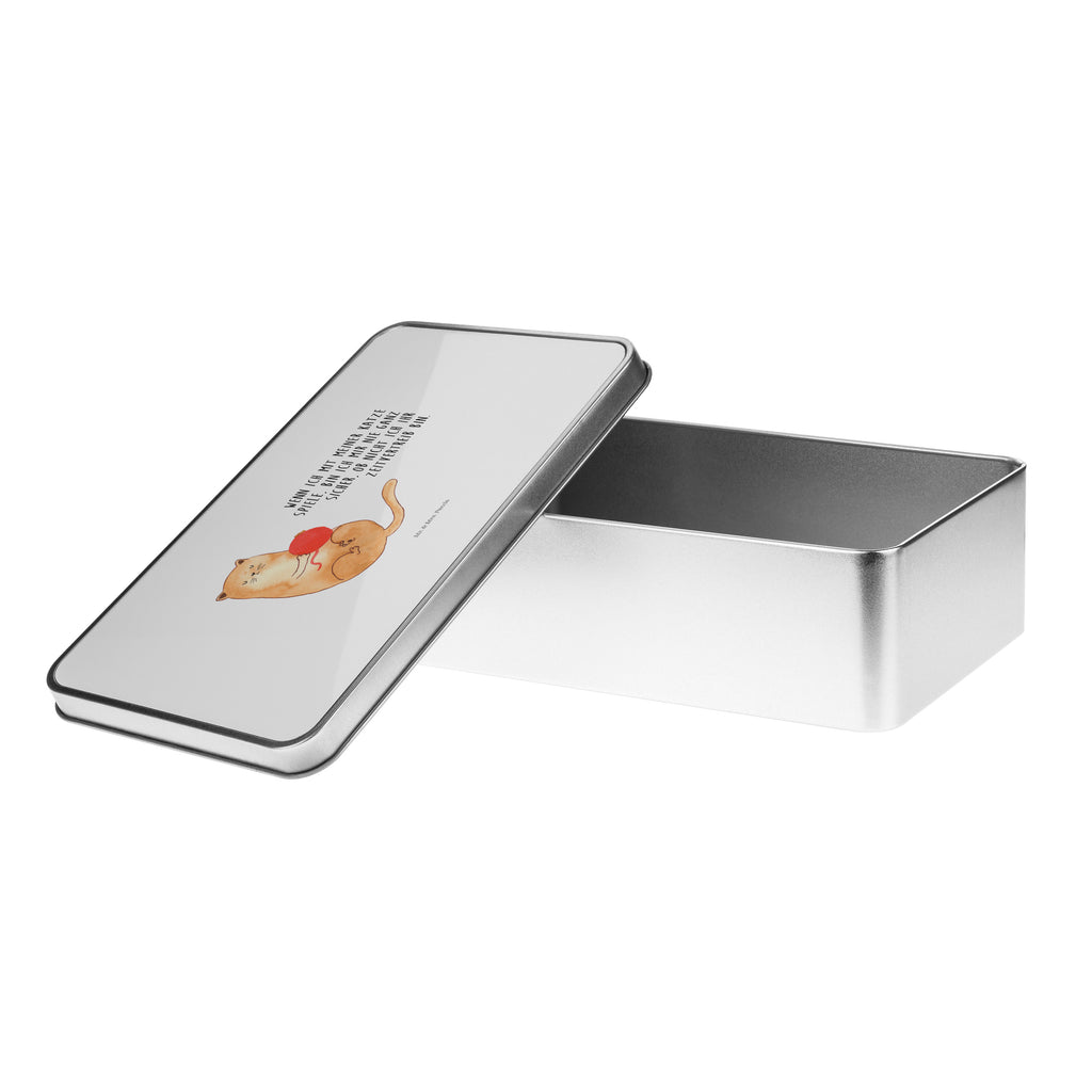 Metalldose rechteckig Katzen Wollknäul Blechdose, Metalldose, Blechbox, Container, Keksdose, Vorratsdose, Vorratsbox, Döschen, Versperbox, Vesperdose, Aufbewahrungsdose, Aufbewahrungsbox, Aluminiumdose, Dose, Katze, Katzenmotiv, Katzenfan, Katzendeko, Katzenfreund, Katzenliebhaber, Katzenprodukte, Katzenartikel, Katzenaccessoires, Katzensouvenirs, Katzenliebhaberprodukte, Katzenmotive, Katzen, Kater, Mietze, Cat, Cats, Katzenhalter, Katzenbesitzerin, Haustier, Wollknäuel, Wolle, Spielen, Spiel, verspielt