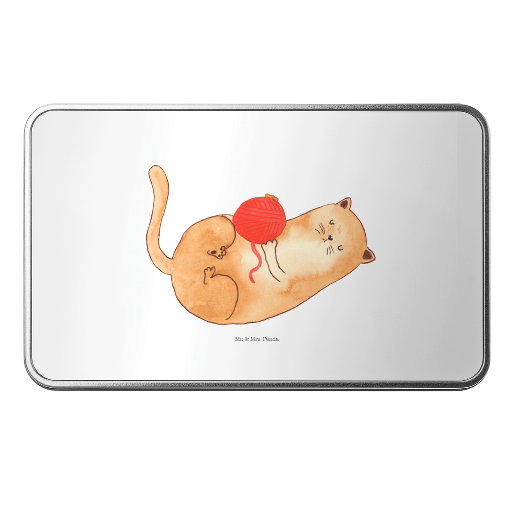 Metalldose rechteckig Katzen Wollknäul Blechdose, Metalldose, Blechbox, Container, Keksdose, Vorratsdose, Vorratsbox, Döschen, Versperbox, Vesperdose, Aufbewahrungsdose, Aufbewahrungsbox, Aluminiumdose, Dose, Katze, Katzenmotiv, Katzenfan, Katzendeko, Katzenfreund, Katzenliebhaber, Katzenprodukte, Katzenartikel, Katzenaccessoires, Katzensouvenirs, Katzenliebhaberprodukte, Katzenmotive, Katzen, Kater, Mietze, Cat, Cats, Katzenhalter, Katzenbesitzerin, Haustier, Wollknäuel, Wolle, Spielen, Spiel, verspielt